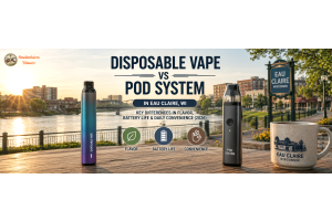 Disposable Vape vs Pod System in Eau Claire, WI