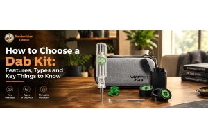 Different types of dab kits and their key features, including components and design options