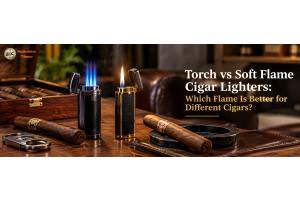 Torch vs soft flame cigar lighters for different cigars