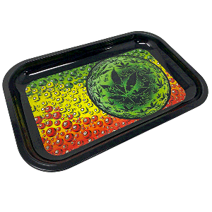 Rasta Jamaica Rolling Tray - Metal