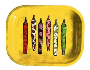 Hippie Fruit Wrapped Rolling Tray - Metal