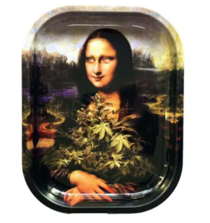 Famous Mona Leaves Rolling Tray - Metal