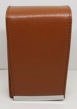 FUJIMA BROWN DESIGN PU LEATHER WRAPPED CIGARETTE HOLDERS FOR 100's (LCH1)