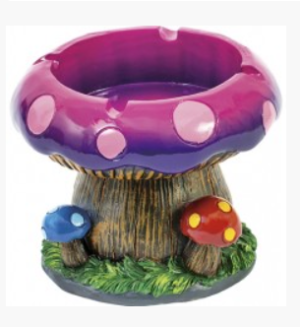 FUJIMA LARGE MUSHROOM TREE POLY STONE ASHTRAY (LT205)