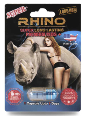 Rhino - Super Long lasting Premium Plus, Power 1,000,000 Single Pack