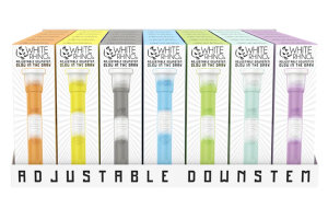 WHITE RHINO | ADJUSTABLE SILICONE DOWNSTEM GLOW IN THE DARK