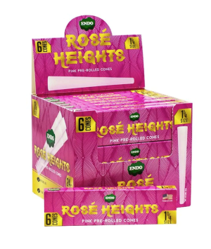Endo - Rose Heights Pink Pre-Rolled Cones - 6 Per Pack
