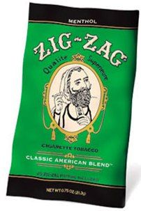 Zig Zag Cigarette Tobacco, Menthol