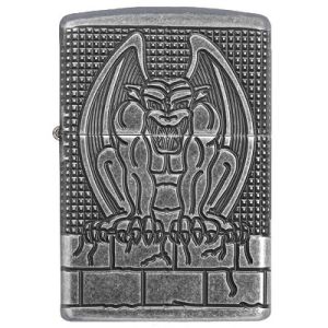 Zippo  Armor  Antique Silver Gargoyle