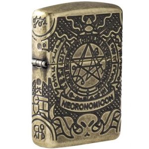 Zippo  Armor Antique Brass Book of the Dead