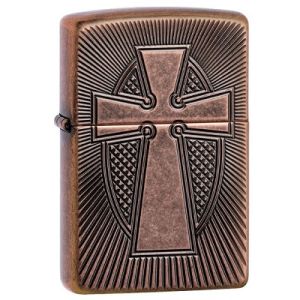 Zippo  Armor Deep Carve Cross Design