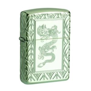 Zippo  Armor High Polish Green Elegant Dragon