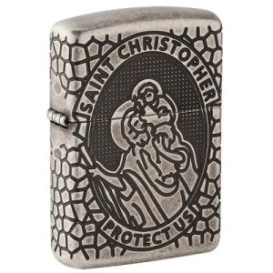 Zippo  Armor St. Christopher Medal Design
