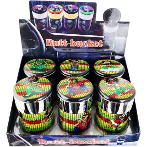 ASHTRAY-LCUP-RT - Cup Ashtray with LED lights and Rasta Design