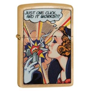 Zippo  Brass Windy Pop Art Design