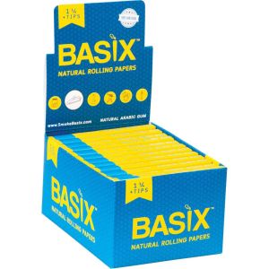 Basix Natural 1 ¼ + Tips Rolling Papers