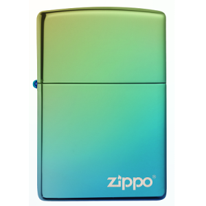 Zippo  Classic High Polish Teal Zippo Logo