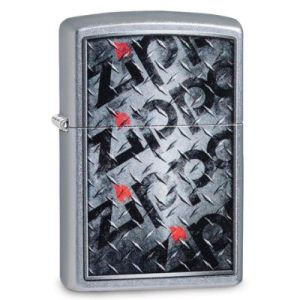 Diamond Plate Zippo Design