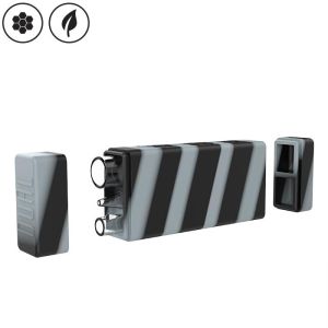 WHITE RHINO | DUAL CONTAINER WITH QUARTZ GLASS STRAW AND CHILLUM