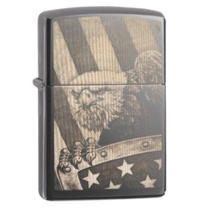 Zippo  Eagle and Flag Design