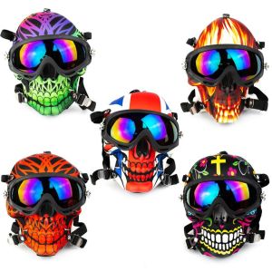 Skull Gas Mask with Acrylic Water Pipe