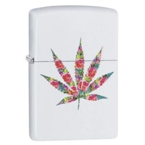 Zippo  Floral Weed Design
