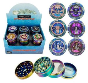 GR158 - 3D Patterned Grinder with Gem Encrusted Top