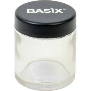 BASIX Child Resistant Glass Storage Jars