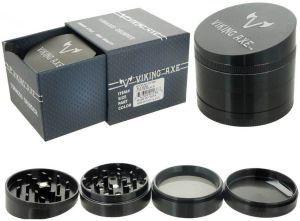 Viking Axe Grinder 63mm 4 Parts With Ramp Shape (GV009-63)