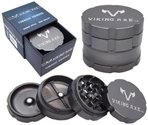 Viking Axe Grinder 63mm 4 Parts With Double Gear Shape (GV018-63)