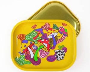Psychedelic Mushroom Rolling Tray - Metal 