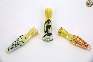 Glass Chillum Mix Colors
