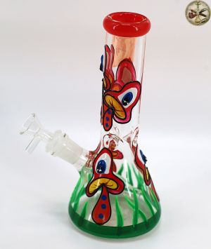 Red Mushroom Water Pipe 6inch