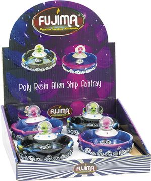 FUJIMA POLY RESIN ALIEN SHIP ASHTRAY (LT402)