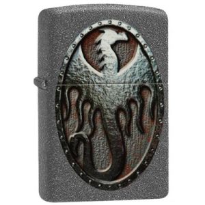 Zippo  Metal Dragon Shield Design
