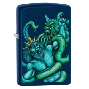Zippo  Navy Matte Sea King Design