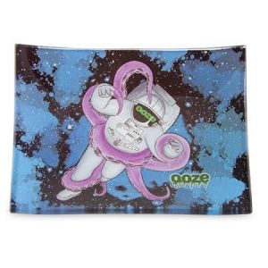 OOZE ROLLING TRAY - SHATTER RESISTANT GLASS - KOSMIC KRAKEN