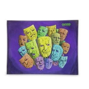 OOZE ROLLING TRAY - SHATTER RESISTANT GLASS - MOOD SWINGS