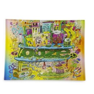OOZE ROLLING TRAY - SHATTER RESISTANT GLASS - OOZEVILLE