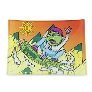 OOZE ROLLING TRAY - SHATTER RESISTANT GLASS - SLIME CARVER