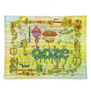 OOZE ROLLING TRAY - SHATTER RESISTANT GLASS - THE WORKS