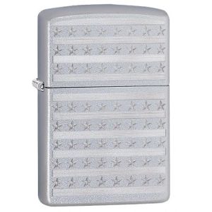 Zippo  Patriotic Design Chrome