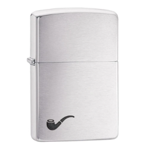 Zippo Pipe Brushed Chrome