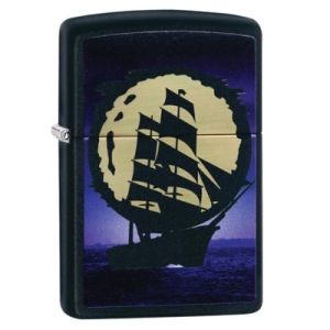 Zippo Pirate Ship in Moon Design