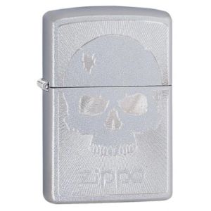 Zippo  Skull With Lines