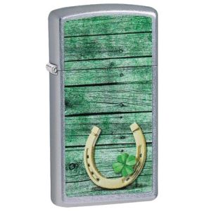Zippo Slim Horseshoe Design
