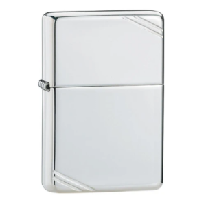 Zippo Sterling Silver Vintage with Slashes