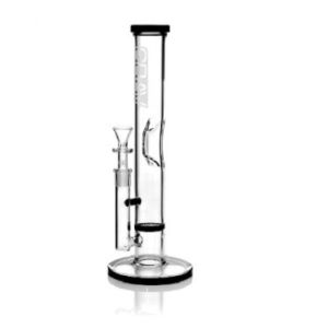 Grav Medium Straight Base with Disc Water Pipe