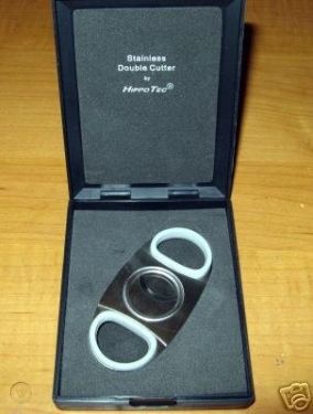 HIPPO TECH - CIGAR DBL CUTTER 58 STAINLESS