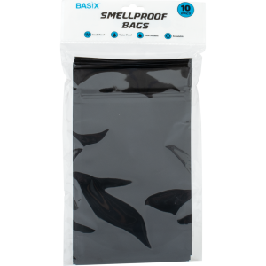Basix 10-Pack Medium Resealable Smell proof Bags 4in X 7in